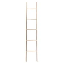 Raumgestalt - Storage Ladder With 5 Round Bars, Narrow, Natural Oak