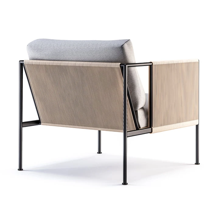 Röshults - The Garden Antibes Chair , Anthracite / Natural Grey - Image 2