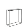 Schönbuch - Rack Console Table, Powder Coated Black / Black Glass Tabletop