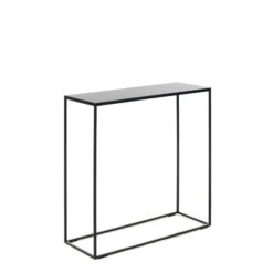 Schönbuch - Rack Console Table, Powder Coated Black / Black Glass Tabletop
