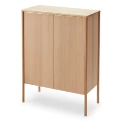 Fritz Hansen - Skagerak Jut High Cabinet, Oiled Oak / Brass