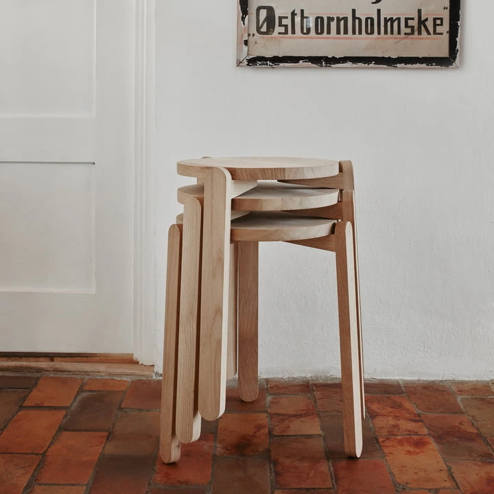 Fritz Hansen - Skagerak Nomad Stool, Oak - Image 3