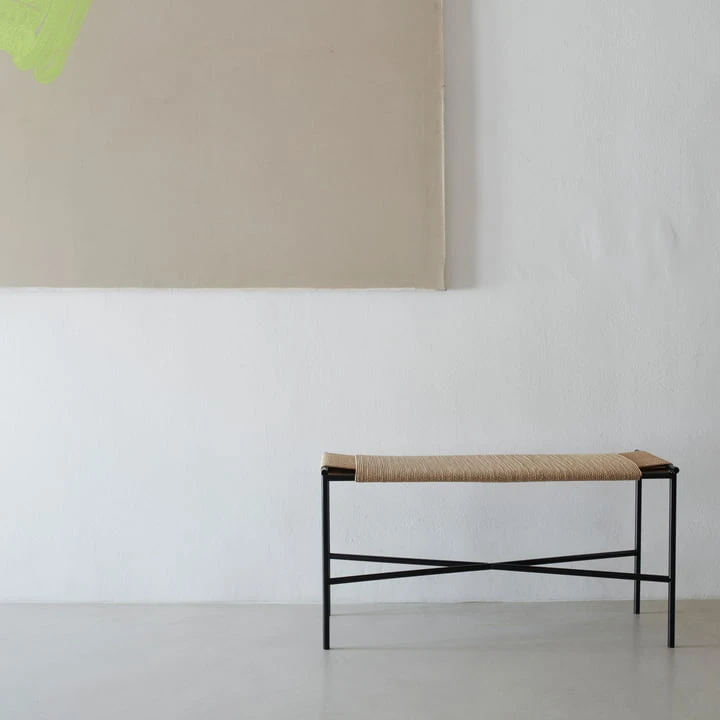Fritz Hansen - Skagerak Vent Bench, Black / Nature - Image 3