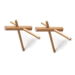 Normann Copenhagen - Sticks Hook, Natural, Set Of 2
