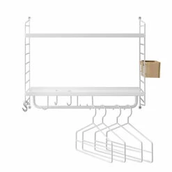 String - Hallway Wall Shelf, 30 X 58 Cm, White