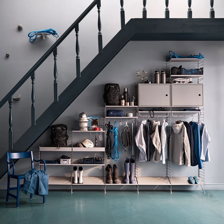 String - Hallway Wall Shelf, 30 X 58 Cm, White - Image 2