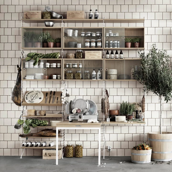 String - Shelf 58 X 20 Cm (pack Of 3), Walnut - Image 9