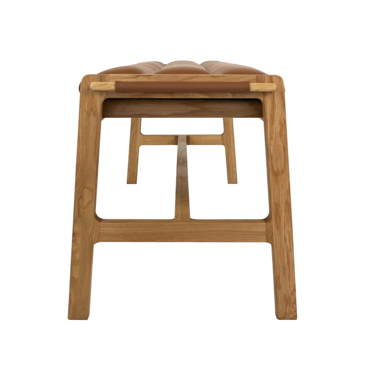 Studio Zondag - Leef Bench 140 Cm, Oak / Cognac - Image 4