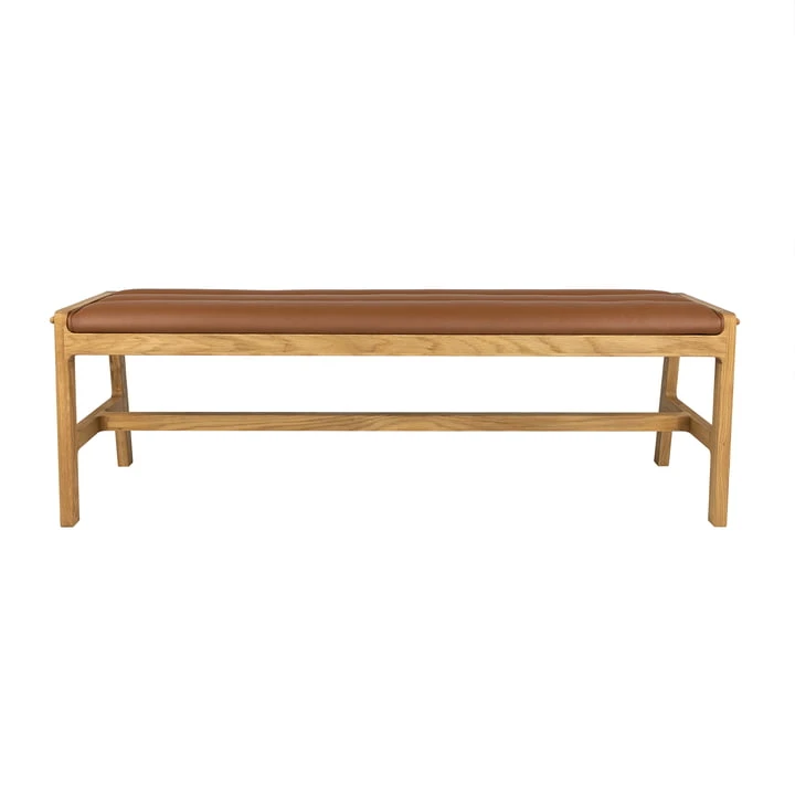 Studio Zondag - Leef Bench 140 Cm, Oak / Cognac