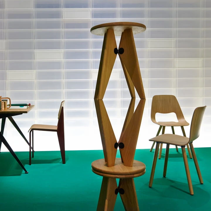 Vitra - Tabouret Solvay , Dark Oak / Black - Image 6