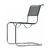 Thonet - S 33 N Chair, Chrome / Fabric Silver