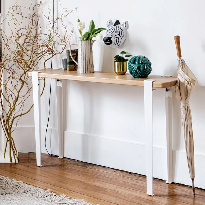 TipToe - LIMA Console Table, Oak / Graphite Black - Image 4