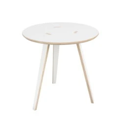 Tojo - Rund Side Table, Ø 40 X H 40 Cm, White