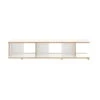 Tojo - Stell Shelving System Basic Module, 160 Cm Wide, White