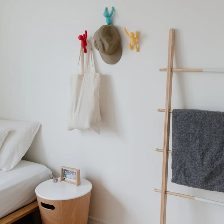 Umbra - Buddy Wall Hook Set Of 3, Blue / Yellow / Red - Image 3