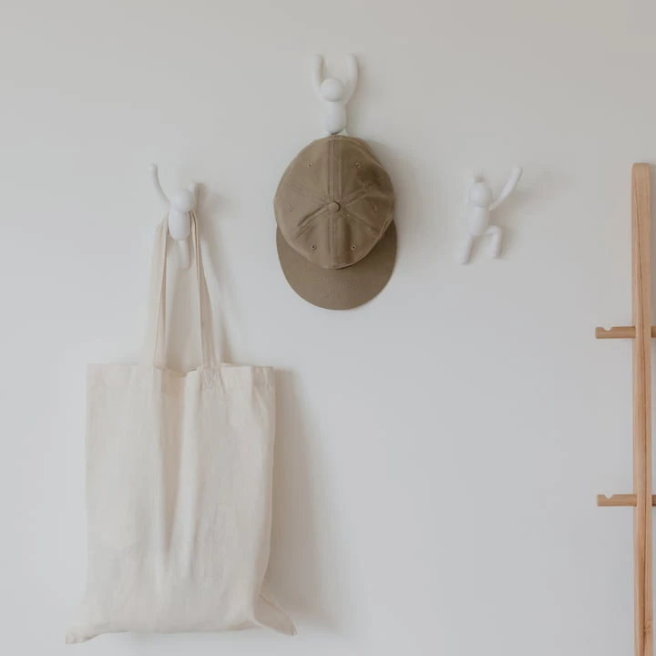 Umbra - Buddy Wall Hook Set Of 3, Blue / Yellow / Red - Image 4