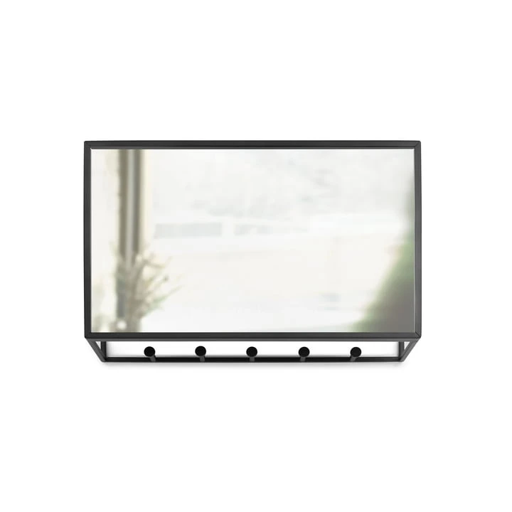 Umbra - Cubiko Organizer With Mirror, Black