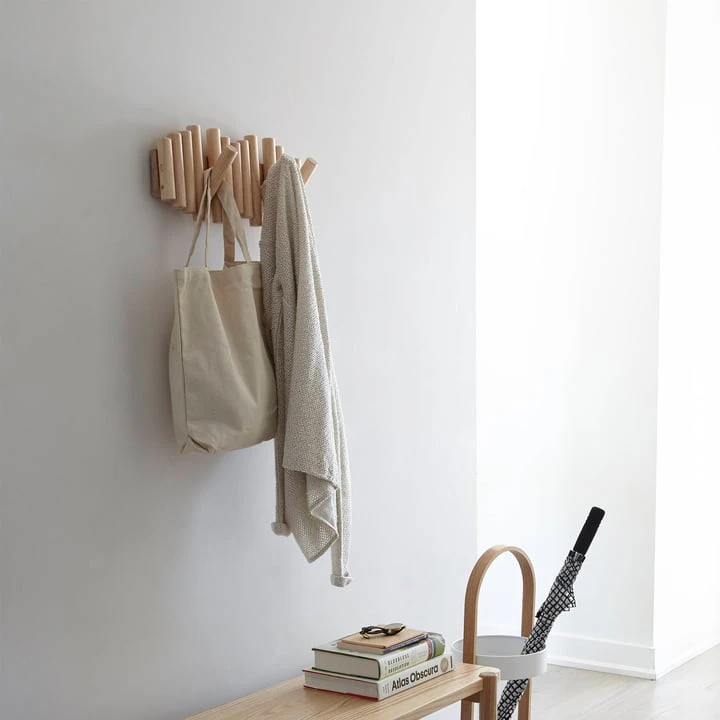 Umbra - Picket Wall Coat Rack, Pine Nature - Image 3