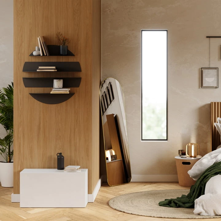 Umbra - Solis Wall Shelf 4 Pcs, Black - Image 4