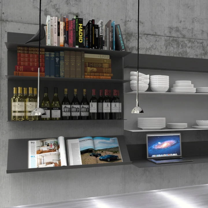 Frost - Unu Shelf System, 25 X 60 X 15 Cm, Black - Image 9