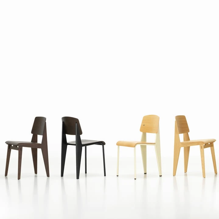 Vitra - Chaise Tout Bois Chair, Natural Oak, Felt Glides - Image 6