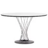 Vitra - Dining Table By Isamu Noguchi, Ø 121 Cm, White / Chrome