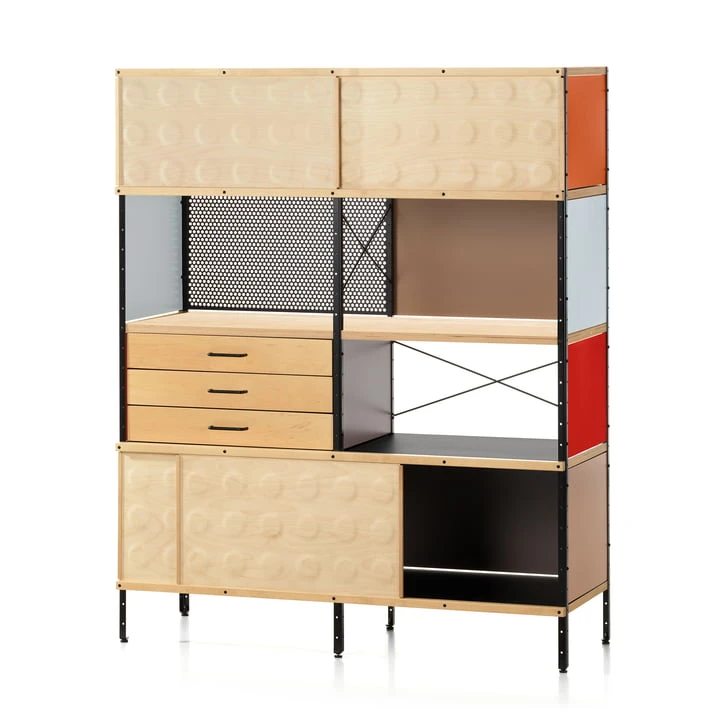 Vitra - Esu Bookcase, Birch / Multicolor