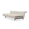 Vitra - Grand Sofà 3-seater, Flush On Both Sides, Base Basic Dark / Beige (Corsaro Stone Melange 05) (upholstery Stitched)