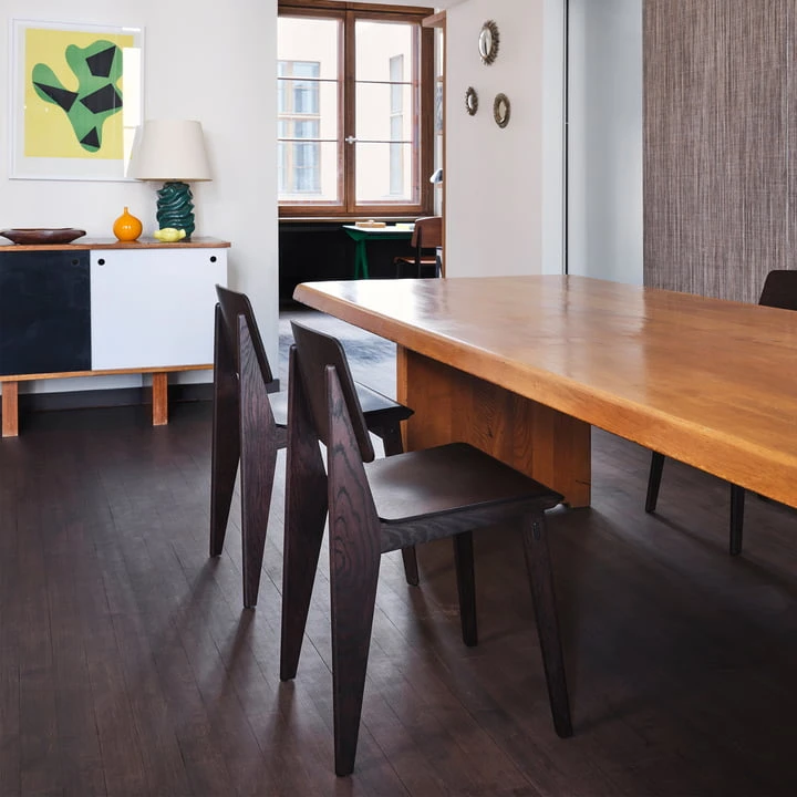 Vitra - Chaise Tout Bois Chair, Natural Oak, Felt Glides - Image 8