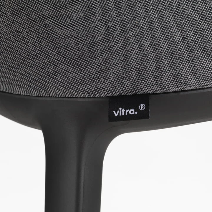 Vitra - Softshell Armchair, Basic Dark / Plano (sierra Gray / Nero), Felt Glides - Image 2