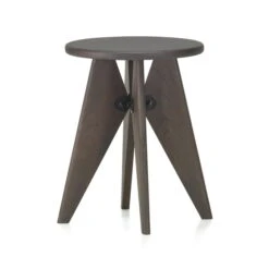 Vitra - Tabouret Solvay , Dark Oak / Black