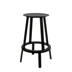 Hay - Revolver Barstool, H: 65 Cm, Black