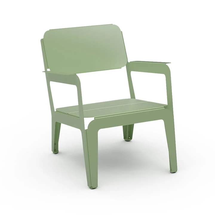 Weltevree - Bended Lounger Outdoor -lounger Chair, Pale Green (RAL 6021)