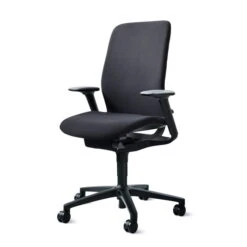 Wilkhahn - AT 187/7 Homeoffice Office Swivel Chair Without Seat Depth Extension, Black (hard Floor)