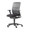 Wilkhahn - AT 187/71 Mesh Office Swivel Chair Without Seat Depth Extension, Black (hard Floor)