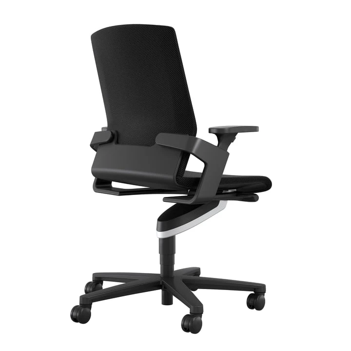 Wilkhahn - 174/7 ON Office Swivel Chair Without Seat Depth Extension, Black (hard Floor) - Image 2