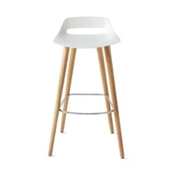 Wilkhahn - Occo Bar Stool, Seat Height 65 Cm / White