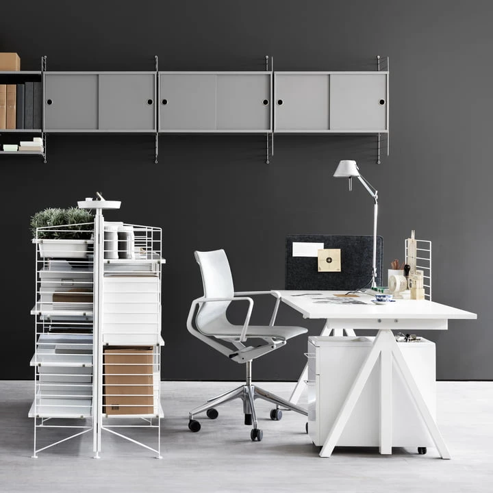 String - Floor Ladder For String (Works) Shelf 115 X 30 Cm (set Of 2), Black - Image 5