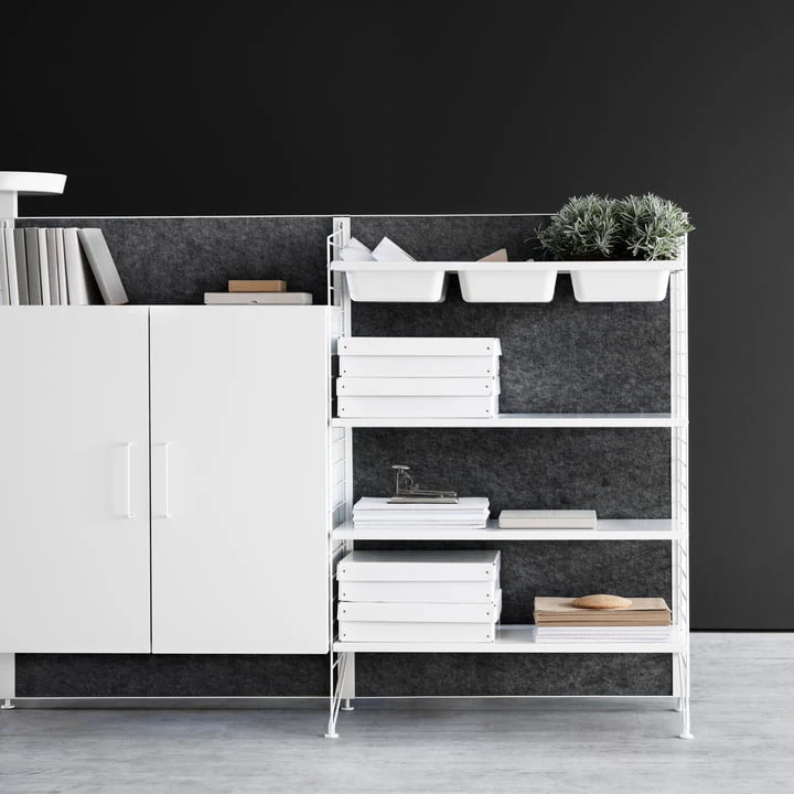 String - Floor Ladder For String (Works) Shelf 115 X 30 Cm (set Of 2), Black - Image 4