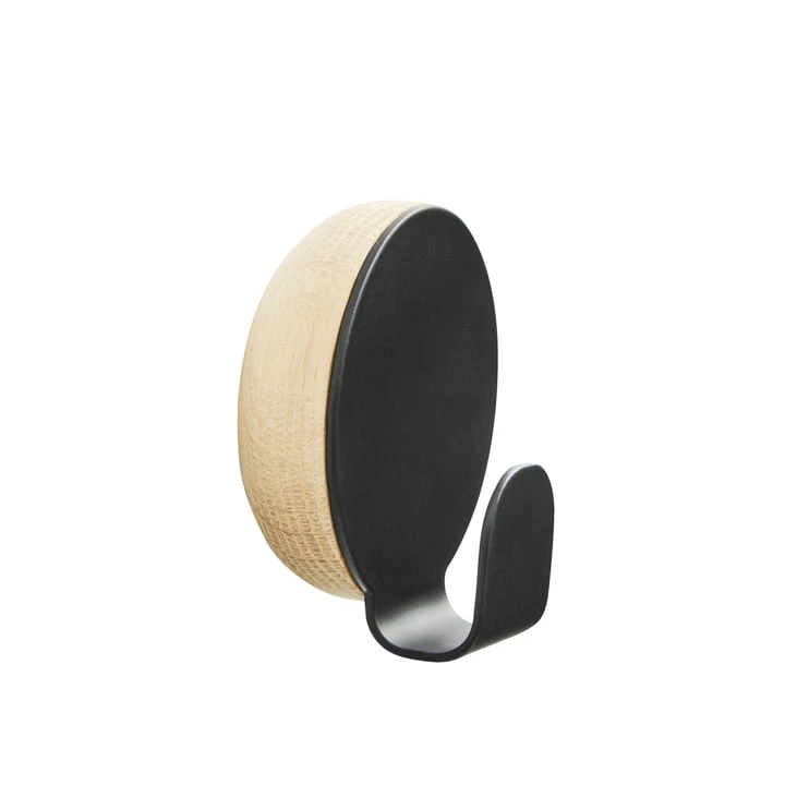 Woud - Haak Coat Hook, Oak / Dark Grey - Image 2