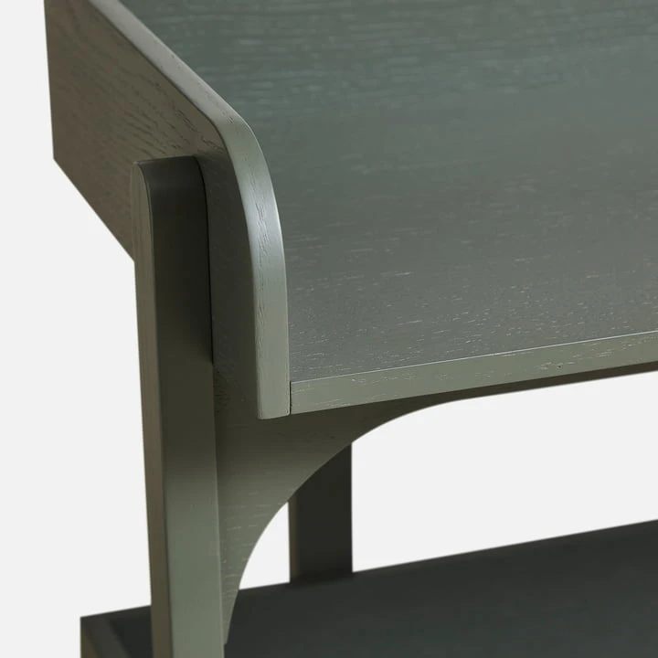 Woud - Utility Shelf, H 82,5 Cm, Oak / Dusty Green - Image 5