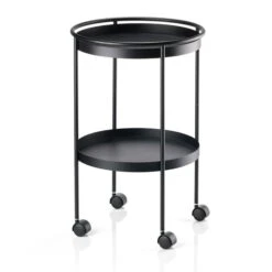 Zone Denmark - Rocks Bar Cart With Wheels, Black