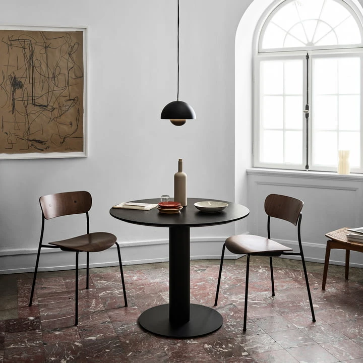 &Tradition & Tradition - In Between Table SK11, Ø 90 Cm, Oak Black Lacquered - Image 6