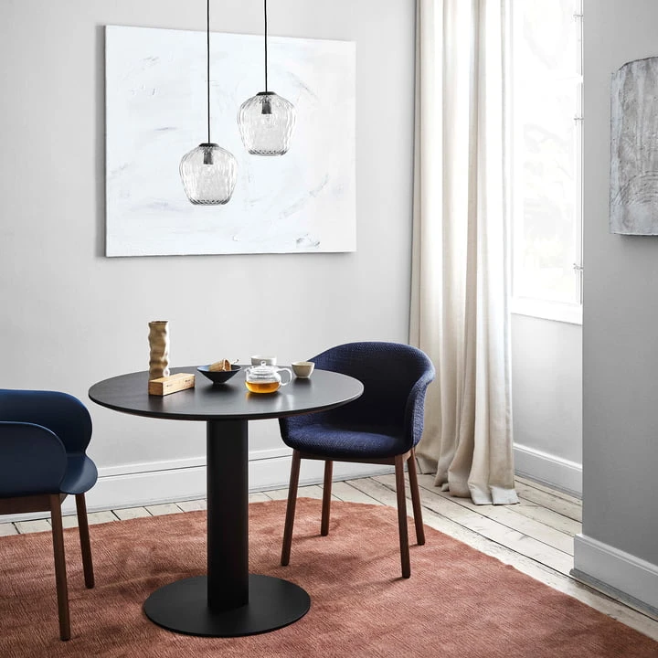 &Tradition & Tradition - In Between Table SK11, Ø 90 Cm, Oak Black Lacquered - Image 7