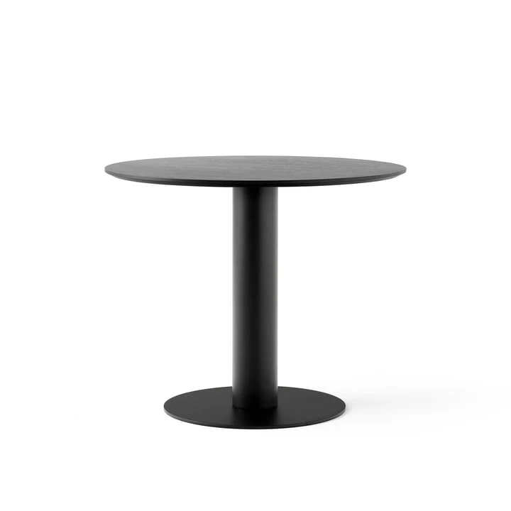 &Tradition & Tradition - In Between Table SK11, Ø 90 Cm, Oak Black Lacquered