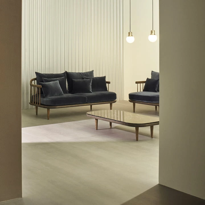 &Tradition & Tradition - FLY 2-seater Sofa SC2, Smoked Oak / Hot Madison (093) - Image 5