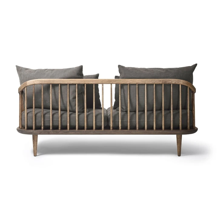 &Tradition & Tradition - FLY 2-seater Sofa SC2, Smoked Oak / Hot Madison (093) - Image 3