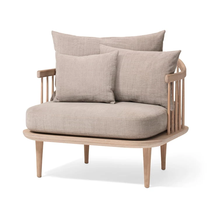 &Tradition & Tradition - FLY Armchair SC1, Oiled Oak / Hot Madison (94)