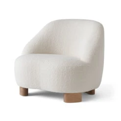 &Tradition & Tradition - Margas LC1 Lounge Chair, Oiled Oak / Ivory (Karakorum 001)