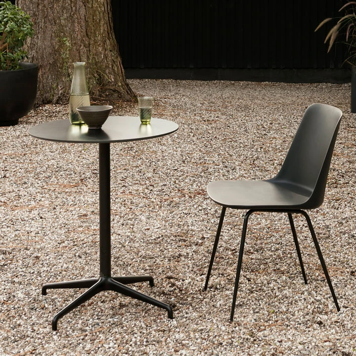&Tradition & Tradition - Rely ATD5 Outdoor Table, Ø 65 Cm, Black - Image 2